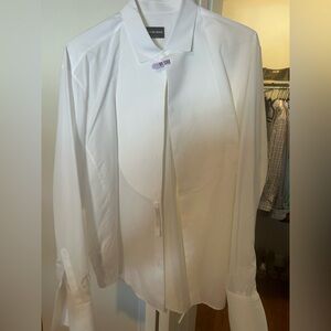 Giorgio Armani Classic White Tuxedo Shirt